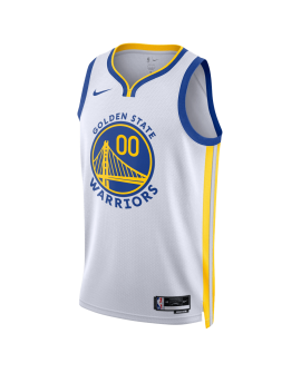 Maillot personnalisé de l'association blanche des Golden State Warriors
