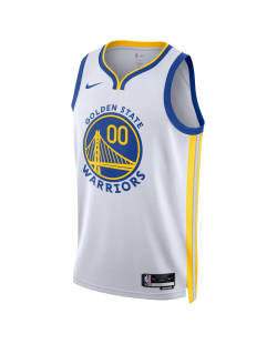 Maillot personnalisé de l'association blanche des Golden State Warriors