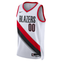 Maillot personnalisé de l'association blanche des Portland Trail Blazers