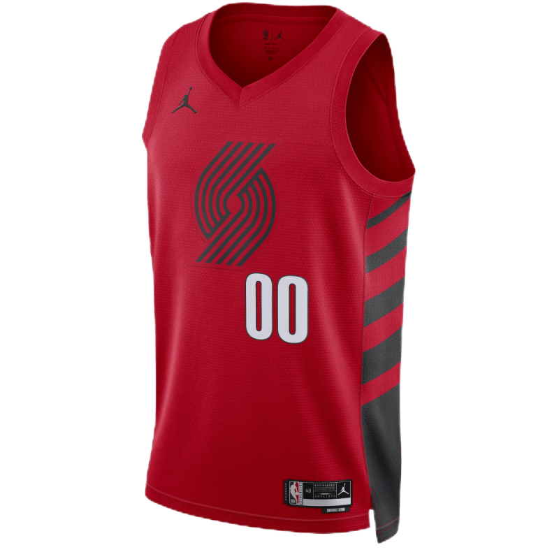 Maillot de déclaration rouge personnalisé des Portland Trail Blazers