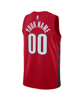 Maillot de déclaration rouge personnalisé des Portland Trail Blazers