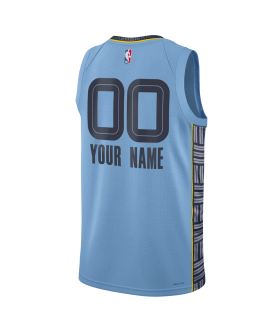 Maillot de déclaration bleu clair personnalisé Memphis Grizzlies