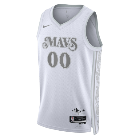 Maillot personnalisé Dallas Mavericks White City Edition