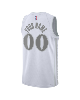 Maillot personnalisé Dallas Mavericks White City Edition