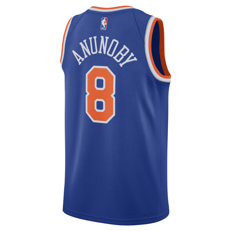 Maillot OG Anunoby #8 New York Knicks Icône Bleue