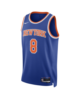 Maillot OG Anunoby #8 New York Knicks Icône Bleue