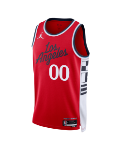 Maillot de déclaration rouge personnalisé des LA Clippers