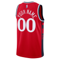 Maillot de déclaration rouge personnalisé des LA Clippers