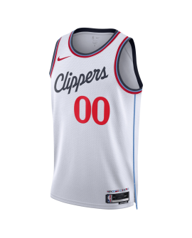 Maillot personnalisé de l'association blanche des LA Clippers
