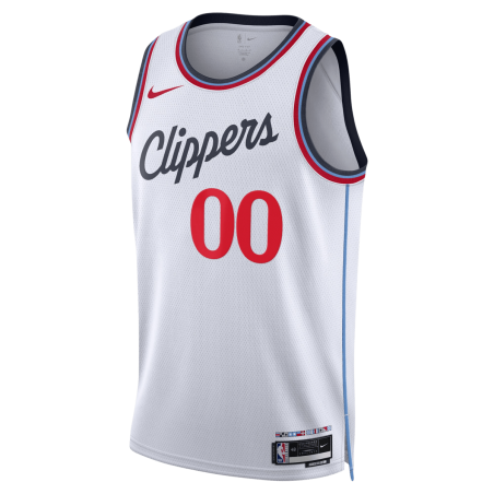 Maillot personnalisé de l'association blanche des LA Clippers