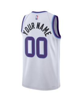 Maillot personnalisé de l'association blanche des Jazz de l'Utah