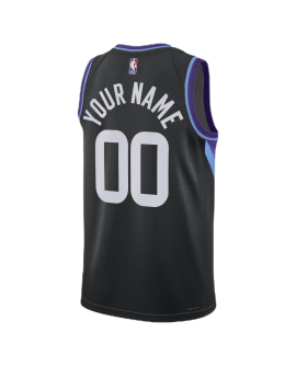 Maillot personnalisé Utah Jazz Black Statement