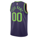 Maillot personnalisé édition Purple City des Pélicans de la Nouvelle-Orléans