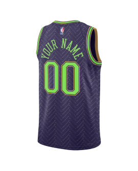 Maillot personnalisé édition Purple City des Pélicans de la Nouvelle-Orléans