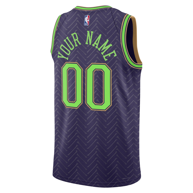 Maillot personnalisé édition Purple City des Pélicans de la Nouvelle-Orléans