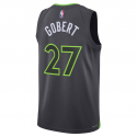 Maillot Swingman Badge Jordan Brand Rudy Gobert noir Minnesota Timberwolves unisexe - Édition Statement