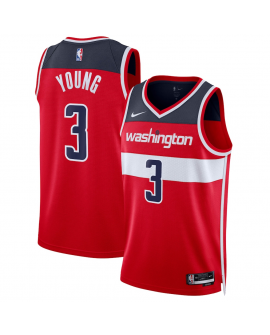Maillot Swingman Nike rouge unisexe Trae Young des Washington Wizards - Édition Icon