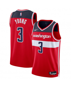 Maillot Swingman Nike rouge unisexe Trae Young des Washington Wizards - Édition Icon