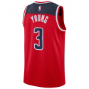 Maillot Swingman Nike rouge unisexe Trae Young des Washington Wizards - Édition Icon