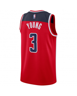 Maillot Swingman Nike rouge unisexe Trae Young des Washington Wizards - Édition Icon