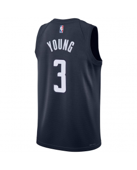 Maillot Swingman unisexe Washington Wizards Trae Young Jordan Brand bleu marine - Édition Statement
