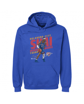 Sweat à capuche bleu dégradé Oklahoma City Thunder Shai Gilgeous-Alexander 500 Level pour homme