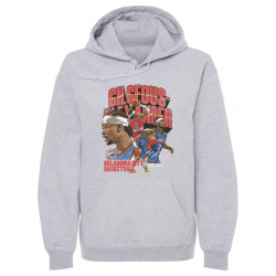 Sweat à capuche gris collage Oklahoma City Thunder Shai Gilgeous-Alexander 500 Level pour homme