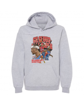 Sweat à capuche gris collage Oklahoma City Thunder Shai Gilgeous-Alexander 500 Level pour homme