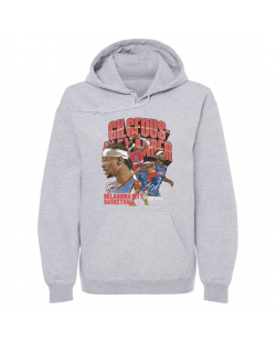 Sweat à capuche gris collage Oklahoma City Thunder Shai Gilgeous-Alexander 500 Level pour homme