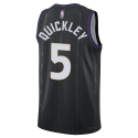 Immanuel Quickley #5 Maillot des Raptors de Toronto édition Black City