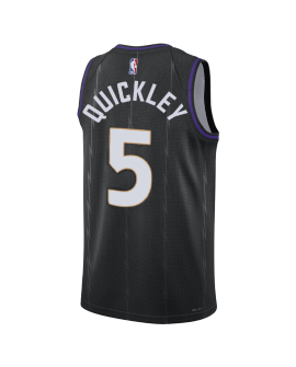 Immanuel Quickley #5 Maillot des Raptors de Toronto édition Black City