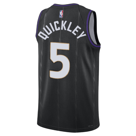 Immanuel Quickley #5 Maillot des Raptors de Toronto édition Black City