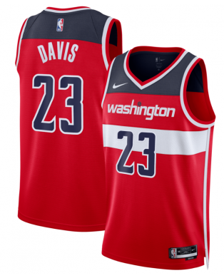 Maillots Swingman Nike rouges unisexes Anthony Davis des Washington Wizards - Édition Icon