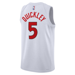 Immanuel Quickley #5 Maillot blanc de l'association des Raptors de Toronto