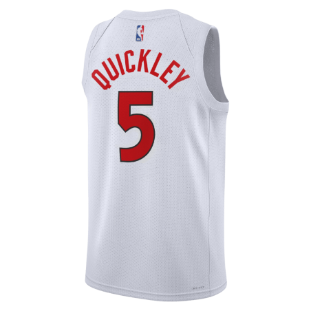 Immanuel Quickley #5 Maillot blanc de l'association des Raptors de Toronto