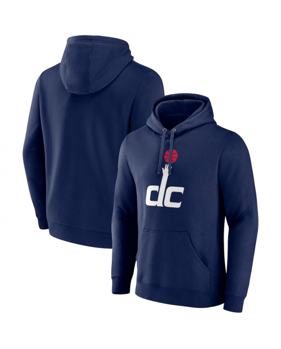 Sweat à capuche pour homme Washington Wizards bleu marine avec logo alternatif