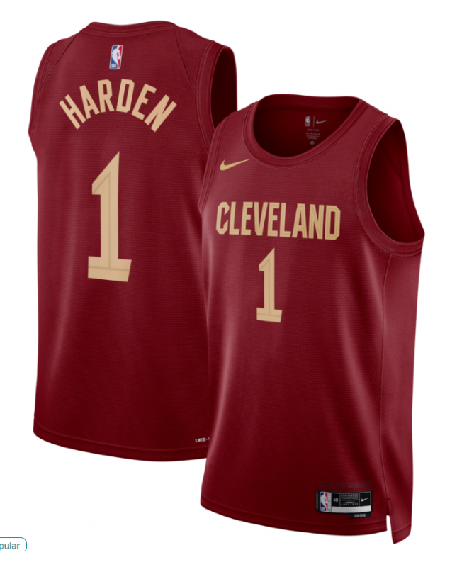 Maillot Swingman Nike Wine unisexe Cleveland Cavaliers James Harden - Édition Icon