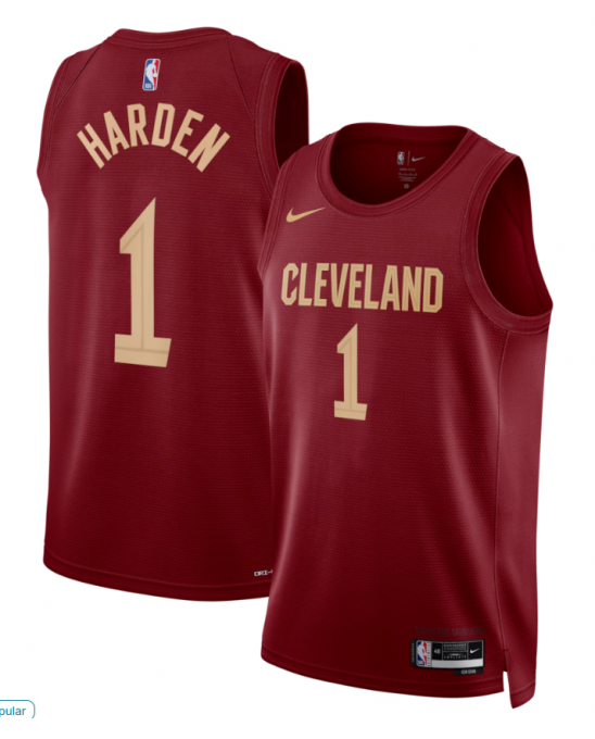 Maillot Swingman Nike Wine unisexe Cleveland Cavaliers James Harden - Édition Icon