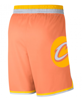 Short Swingman Nike Orange 2025/26 City Edition Remix Dri-FIT pour homme des Cleveland Cavaliers