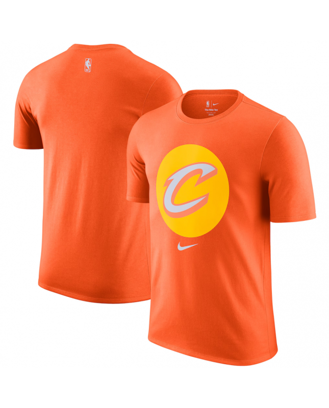 T-shirt Nike Orange 2025/26 City Edition Remix Essential Logo pour homme des Cleveland Cavaliers