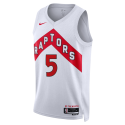 Immanuel Quickley #5 Maillot blanc de l'association des Raptors de Toronto