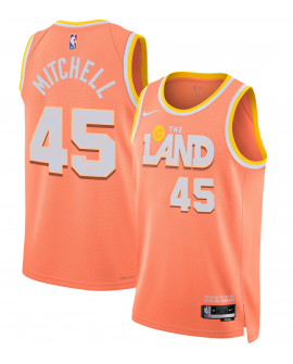 Maillot Swingman Nike orange 2025/26 unisexe Cleveland Cavaliers Donovan Mitchell - Édition City