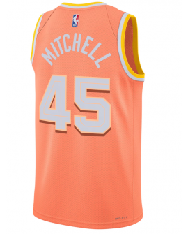 Maillot Swingman Nike orange 2025/26 unisexe Cleveland Cavaliers Donovan Mitchell - Édition City