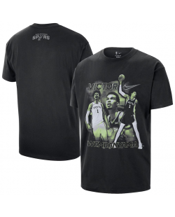 T-shirt athlétique noir Nike Victor Wembanyama des San Antonio Spurs, unisexe