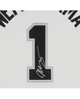 Maillot Swingman Nike Association Edition blanc authentique et dédicacé par Victor Wembanyama des San Antonio Spurs