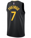 Maillot Swingman unisexe des Golden State Warriors avec Kristaps Porziņģis de Jordan Brand – en noir – « Statement Edition »