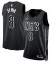 Maillot Swingman unisexe Brooklyn Nets Egor Dëmin Jordan Brand noir - Édition Statement