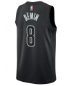 Maillot Swingman unisexe Brooklyn Nets Egor Dëmin Jordan Brand noir - Édition Statement