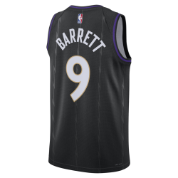 RJ Barrett #9 Maillot des Raptors de Toronto édition Black City