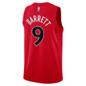 RJ Barrett #9 Maillot de basket-ball icône rouge des Raptors de Toronto